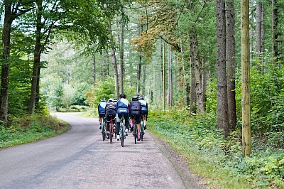 Fietsers in Zuid Limburg